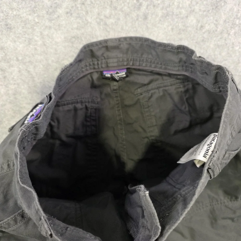 Patagonia Organic Cotton Twill Utility Shorts Mens 28 Gray Cargo Casual Pockets